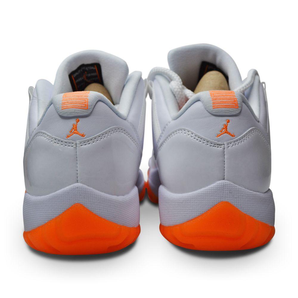 Womens Nike Air Jordan 11 Retro Low - AH7860 139 - White Bright Citrus-Footwear Women, Jordan, Nike Brands, Nike Women's Footwear-Foot World UK