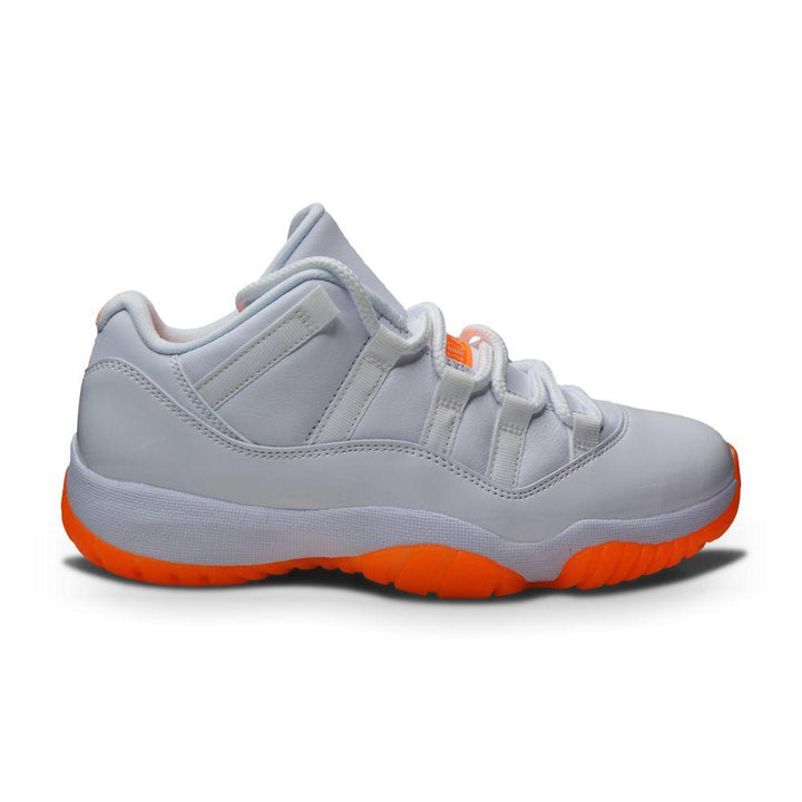Womens Nike Air Jordan 11 Retro Low - AH7860 139 - White Bright Citrus-Footwear Women, Jordan, Nike Brands, Nike Women's Footwear-Foot World UK