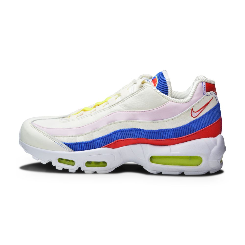 Women's Nike Air Max 95 SE - AQ4138-101 - Cream White Red Blue-Womens-Nike-sneakers Foot World