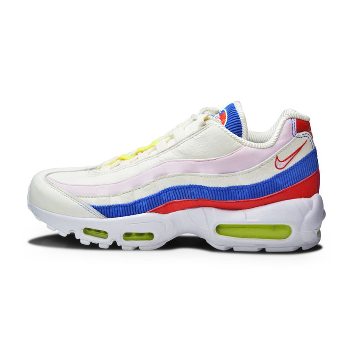Women's Nike Air Max 95 SE - AQ4138-101 - Cream White Red Blue-Womens-Nike-sneakers Foot World