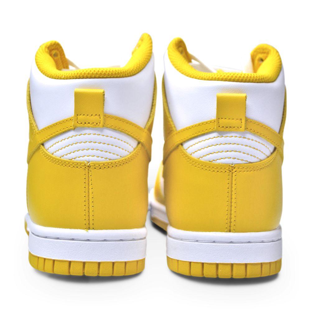 Womens Nike Dunk high - DD1869 106 - White Yellow-Basketball Footwear, Court, Footwear Women, High Tops Footwear, Skate Boarding Footwear-Foot World UK